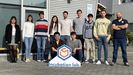 Diez jóvenes estudiantes de fin de grado o de máster forman la incubadora de ideas de Marine Instruments, que dirige Jaime Prado (a la derecha), ingeniero de la empresa y profesor en la Universidade de Vigo