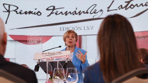 Marisol Soengas, galardonada con el premio Fernández Latorre, da su discurso