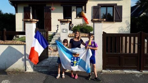 Familia francogallega que vive cerca de Pars