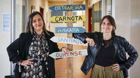 Las profesores del IES Vilamarín que coordinan los proyectos que participan en el FP Innova
