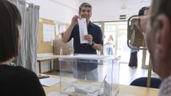 Jorge Surez, en la votacin en el Juan de Lngara
