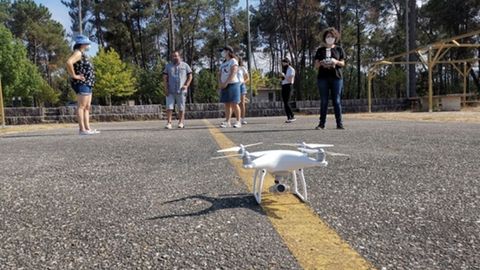 Imagen de un curso sobre empleo de drones.
