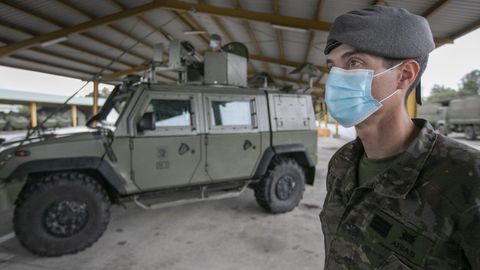 Uno de los efectivos que participarán en el despliegue del Regimiento de Infantería ?Príncipe? nº3 en Irak y Mali
