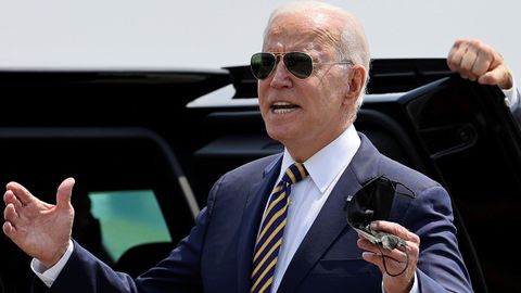 Joe Biden, presidente de EE.UU, durante una visita en el da de hoy en Allentown, Pensilvania