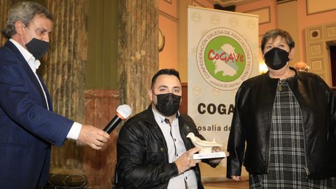 Entrega de los VIII Premios CoGaVe en el Crculo de las Artes de Lugo al proyecto Enki, de la Fundacin Abrente