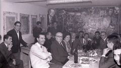 Conde Corbal, Otero Pedrayo, Faílde, Quessada y Prego de Oliver, entre otros, en la inauguración del Volter