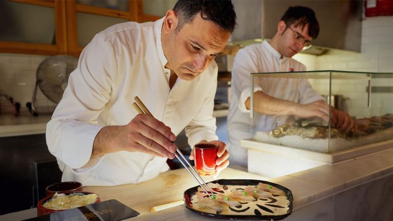 Guisantes y tirabeques en una apuesta japo-galega