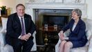  El secretario de Estado de EE.UU., Mike Pompeo, llegó ayer a Londres para reunirse con Theresa May, tras haber dejar plantada el martes a Angela Merkel y viajar inesperadamente a Irak