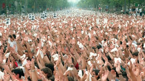 Imagen de archivo de una manifestacin ciudadana contra ETA