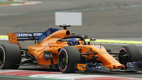 Fernando Alonso en el Gran Premio de Mxico de Formula Uno