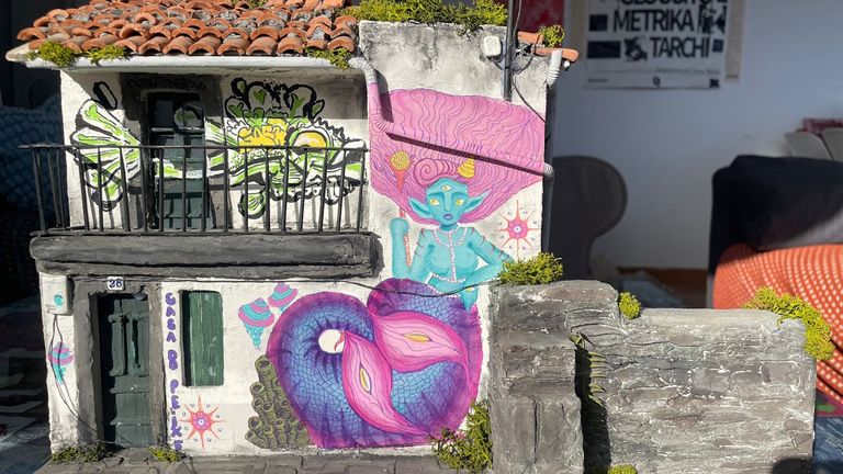 La maqueta de la Casa do Peixe de una santiaguesa que fascin
