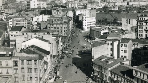 Zona de Cuatro Caminos en el año 1963.