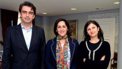 Diego Calvo, Zaira Rodrguez y Chelo Trillo