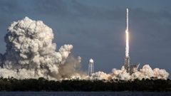 As fue el lanzamiento del Falcon Heavy