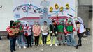 Mural de la Puerta del Sol de la escuela infantil Golfio de O Castrilln. 