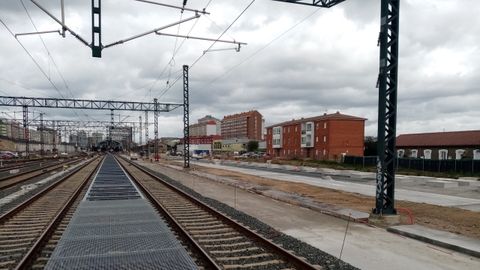 Reordenacin de vas y andenes para la futura estacin de tren de A Corua.