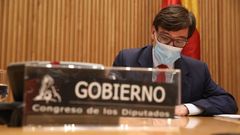 Los ministros de Sanidad e Interior comparecen tras el Consejo de Ministros extraordinario para declarar el estado de alarma en Madrid