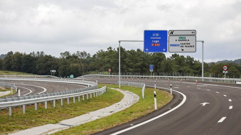 Tramo A Barrela-San Martiño, de la autovía A-56 Lugo-Ourense.