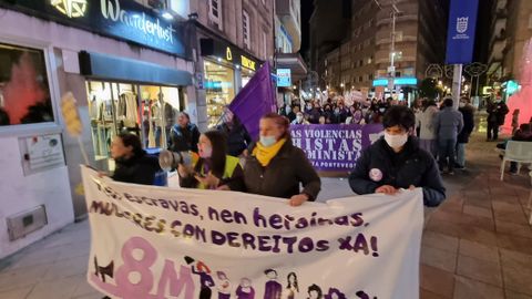 La manifestacin recorri las calles de Pontevedra.