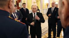 Putin, el viernes durante la ceremonia de condecoraciones a combatientes en la invasin de Ucrania.
