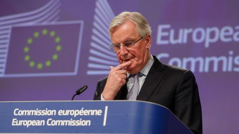 Barnier dio cuenta de la primera ronda de negociaciones con Londres