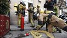 Los bomberos del parque ourensano coordinaron el simulacro.