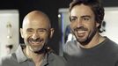 Antonio Lobato y Fernando Alonso en «Desafía tu cerebro»