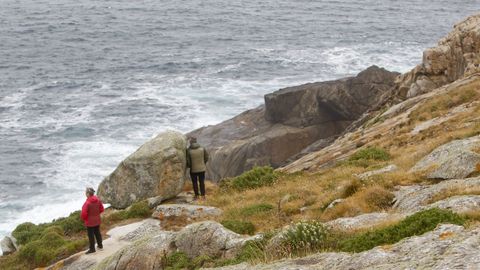 Imagen de la zona donde desapareci el pescador, cerca de Cabo Priorio