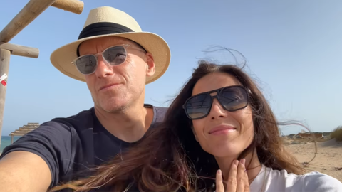 Borja S�mper y B�rbara Goenaga en el v�deo compartido en su Instagram.