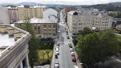 Ra da Liberdade en Sarria, donde se produjo la ltima denuncia de pisos sin licencia