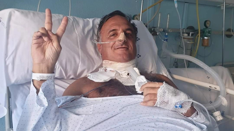 Marcelo, durante una de sus estancias hospitalarias