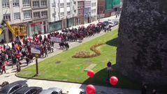 Manifestaci�n en Lugo contra los recortes