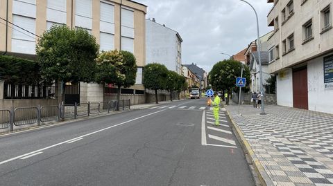 Obras de remodelación de la avenida do Bierzo