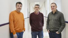 Diego Gonzlez, Jacobo Troncoso y Claudio Cerdeiria, miembros del Grupo de Termofsica Molecular del campus de Ourense