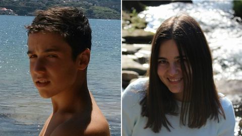 Bieito Lovera y Sara Cal, fallecidos en el trágico accidente de la AP-9 en Vigo, en sendas fotos de su Facebook