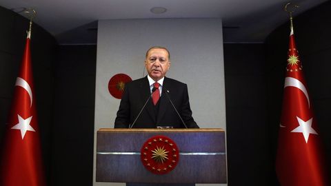 Erdogan realizó el anuncio del plan de producción en el marco de la inauguración de un hospital en Estambul
