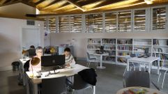 Palleira transformada en biblioteca por César Portela