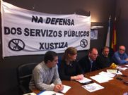 Un momento de la rueda de prensa de esta ma�ana