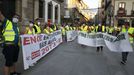 Manifestación de trabajadores de Ence en Pontevedra, convocada por Comisiones Obreras el pasado viernes 23