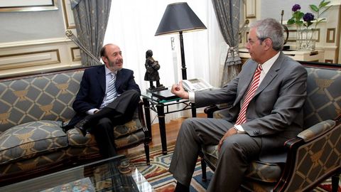 Reunión con el entonces presidente de la Xunta, Emilio Pérez Touriño, en el 2006
