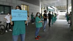 Estudiantes de Medicina protestan por la reduccin de prcticas