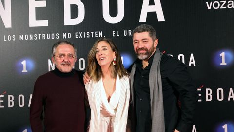 En el centro de la imagen la directora de casting de Nboa, Conchi Iglesias, flanqueada por Morris y Daniel Currs
