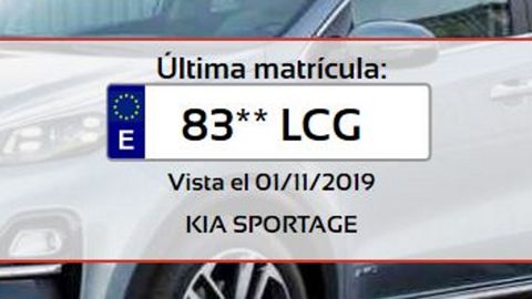Las matrículas LCG ya circulan por carreteras españolas