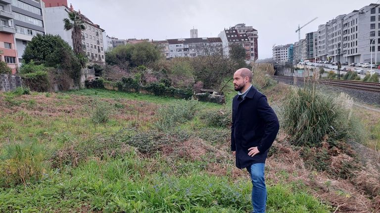 Visto bueno ambiental de la Xunta a la zona verde entre Ernesto Caballero y Loureiro Crespo, en Pontevedra