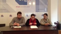 Estefan�a Bustos, del BNG de Oza dos R�os, habla de la ayuda a domicilio