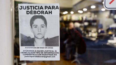 Cartel en Vigo pidiendo justicia para Déborah