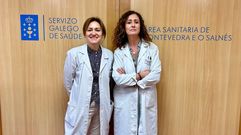 Conepcin Abells y Silvia Amoedo, que sern directora y subdirectora de Enfermera en el resa sanitaria de Pontevedra. 