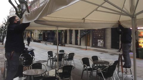 Instalación de terrazas en Ourense