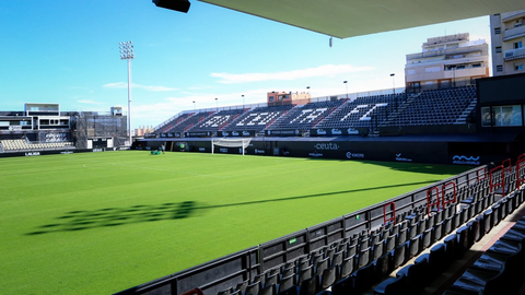 Estadio Alfonso Murube, hogar de la�Agrupaci�n Deportiva Ceuta F�tbol Club