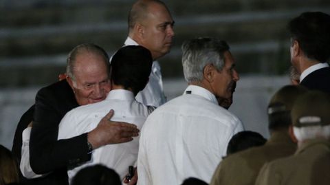 El Rey Juan Carlos, en el funeral de Fidel Castro